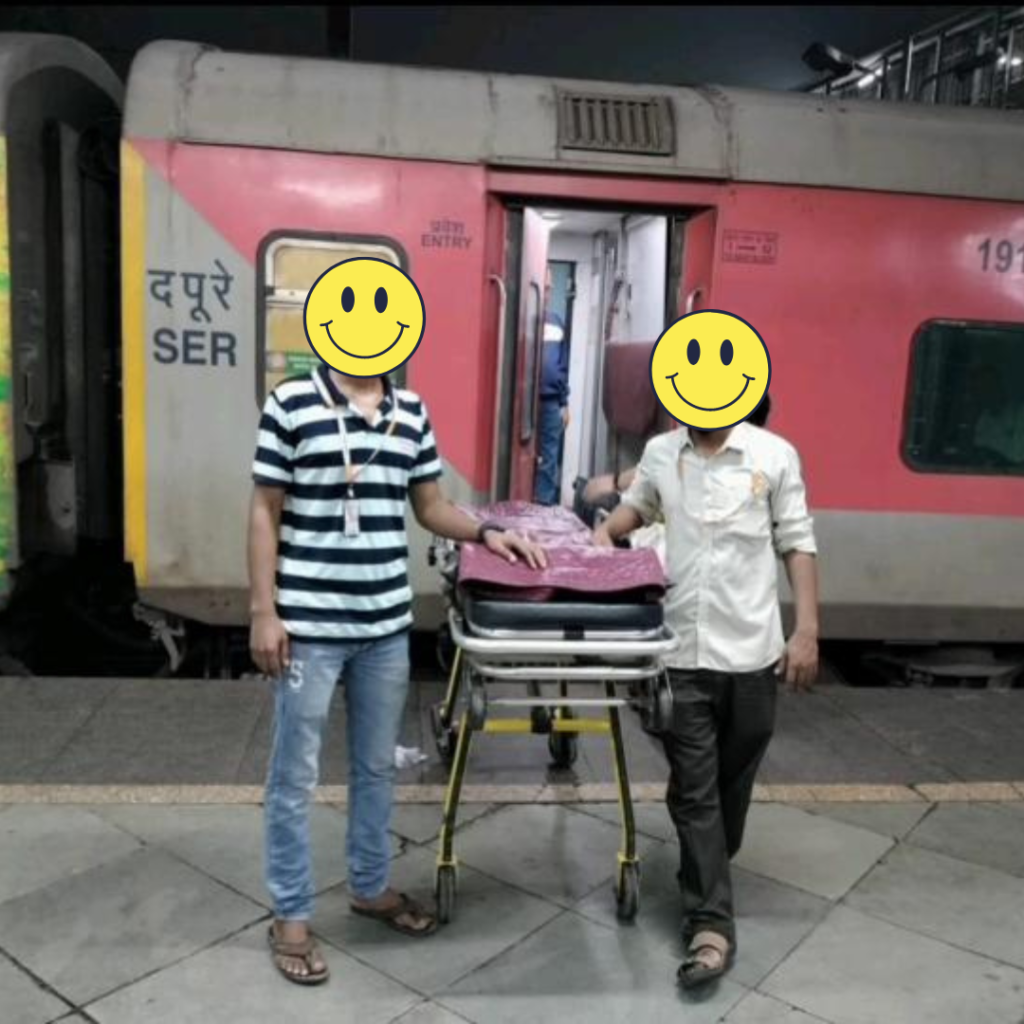 train ambulance for critical patients